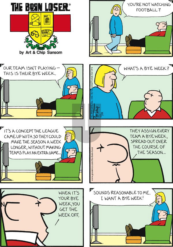 The Born Loser on Sunday November 22, 2015 Comic Strip
