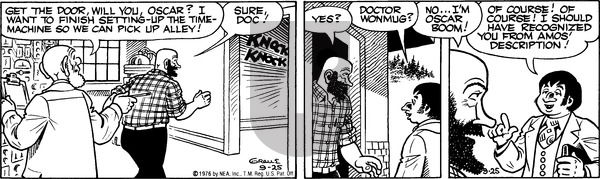 Alley Oop on Saturday September 25, 1976 Comic Strip