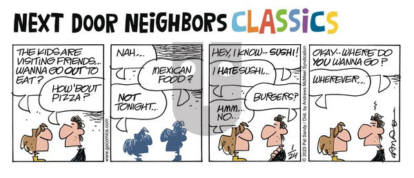 Next Door Neighbors on Sunday January 5, 2025 Comic Strip