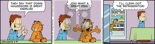 Garfield on Thursday February 8, 2018 Comic Strip