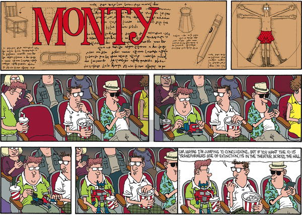 Monty on Sunday July 6, 2014 Comic Strip