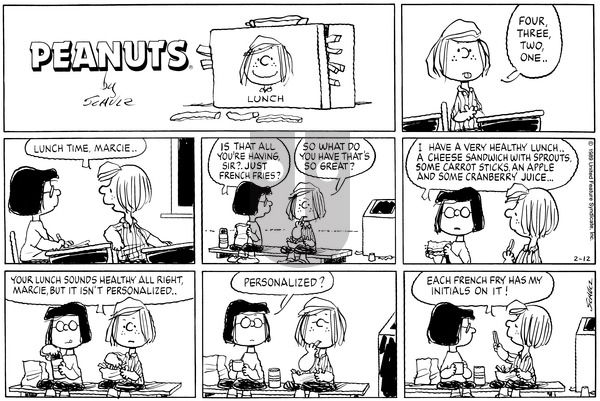 Peanuts on Sunday February 12, 1989 Comic Strip