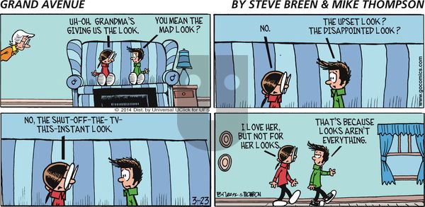 Grand Avenue on Sunday March 23, 2014 Comic Strip