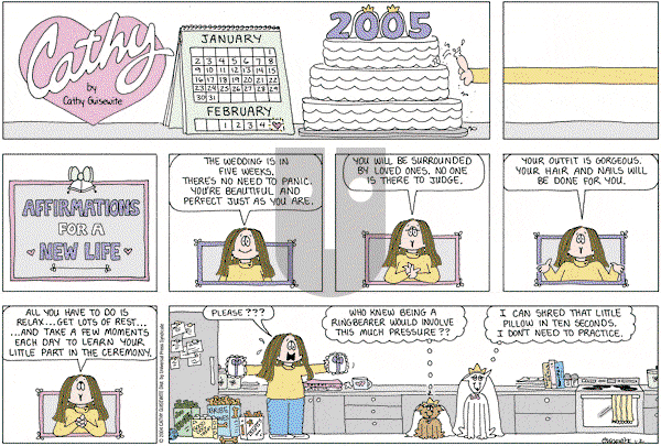 Cathy Classics - Sunday January 2, 2005 Comic Strip