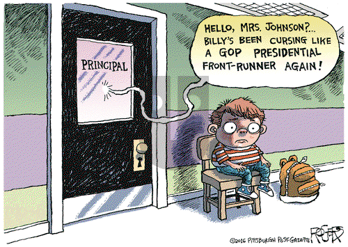 Rob Rogers on Friday February 19, 2016 Comic Strip