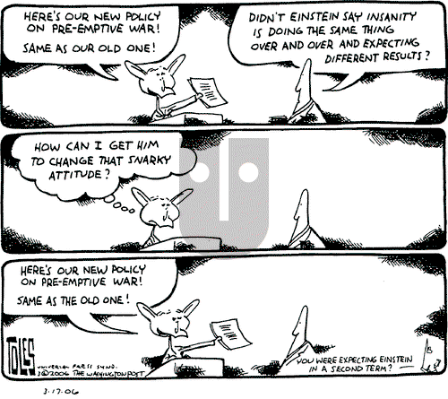 Tom Toles on Friday March 17, 2006 Comic Strip
