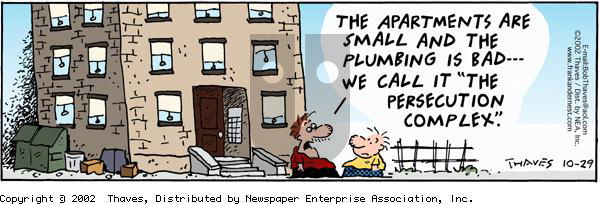 Frank and Ernest on Tuesday October 29, 2002 Comic Strip