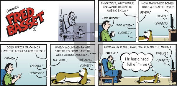Fred Basset on Sunday September 19, 2021 Comic Strip