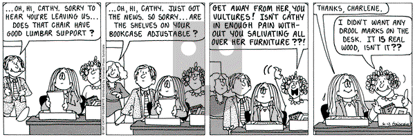 Cathy Classics on Thursday June 12, 1997 Comic Strip