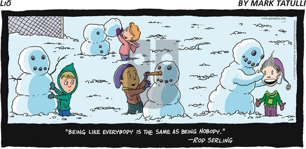 Lio on Sunday February 17, 2019 Comic Strip