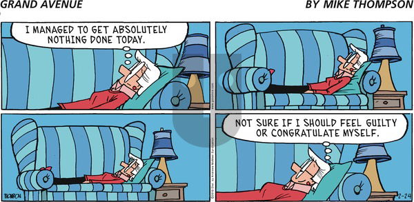 Grand Avenue on Sunday February 24, 2019 Comic Strip