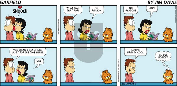 Garfield on Sunday September 11, 2016 Comic Strip