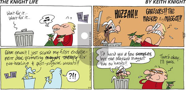 The Knight Life on Sunday March 9, 2014 Comic Strip