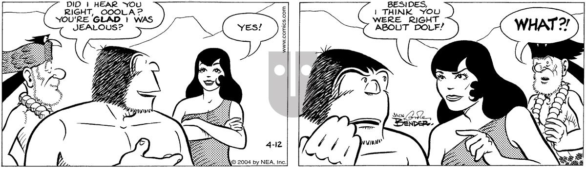 Alley Oop - Monday April 12, 2004 Comic Strip