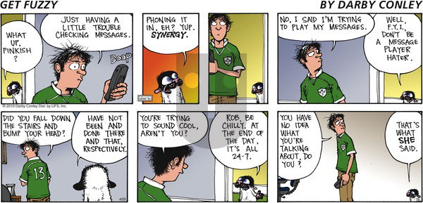Get Fuzzy on Sunday April 29, 2012 Comic Strip