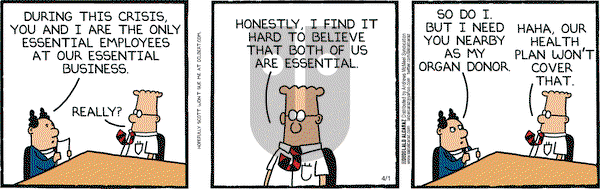 La Cucaracha on Wednesday April 1, 2020 Comic Strip