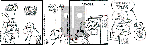 Over the Hedge on Thursday May 30, 2002 Comic Strip