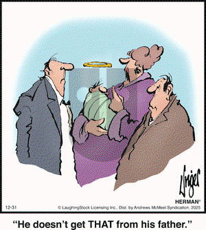 Herman on Wednesday December 31, 2025 Comic Strip