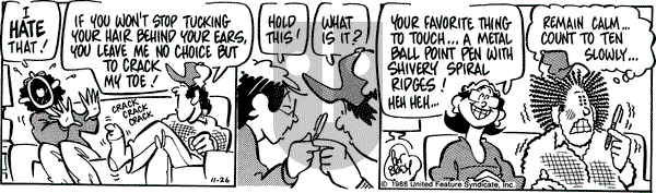 Rose is Rose on Saturday November 26, 1988 Comic Strip