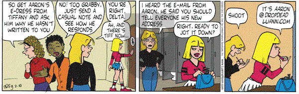 Luann on Thursday February 10, 2005 Comic Strip