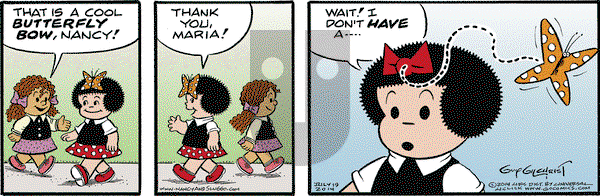 Nancy on Saturday July 19, 2014 Comic Strip