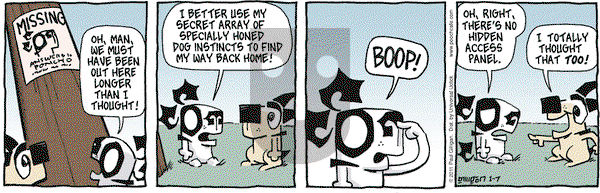 Pooch Cafe on Friday January 7, 2011 Comic Strip
