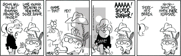 FoxTrot on Thursday November 9, 1989 Comic Strip