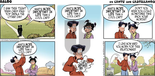 Baldo on Sunday December 9, 2018 Comic Strip