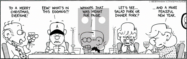 FoxTrot on Saturday December 25, 1993 Comic Strip