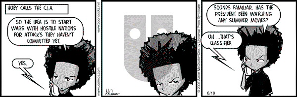 The Boondocks - Tuesday June 18, 2002 Comic Strip