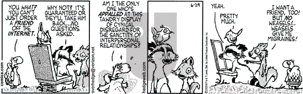 Over the Hedge on Wednesday June 29, 2005 Comic Strip