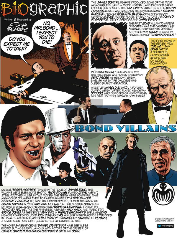 Biographic on Sunday November 1, 2015 Comic Strip
