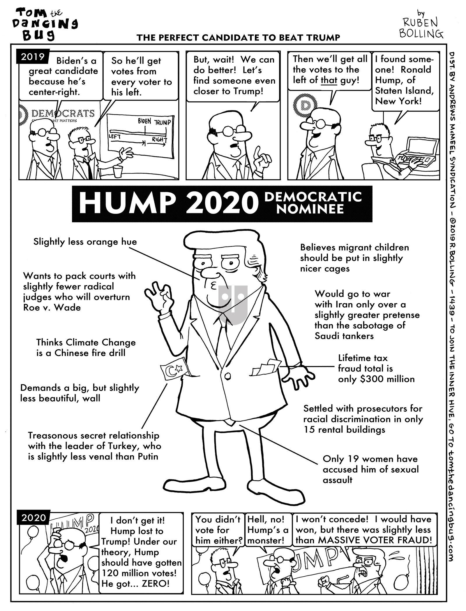 Tom the Dancing Bug - Monday May 20, 2019 Comic Strip