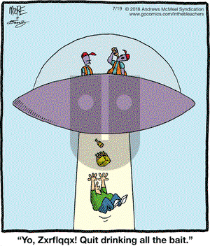 In the Bleachers on Thursday July 19, 2018 Comic Strip
