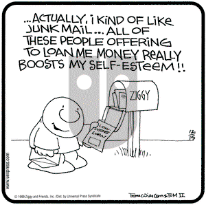 Ziggy on Wednesday December 15, 1999 Comic Strip