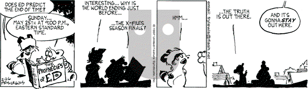 Over the Hedge on Wednesday February 26, 1997 Comic Strip