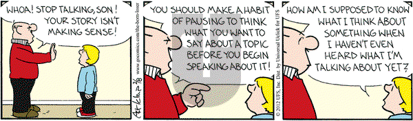 The Born Loser on Wednesday February 8, 2012 Comic Strip