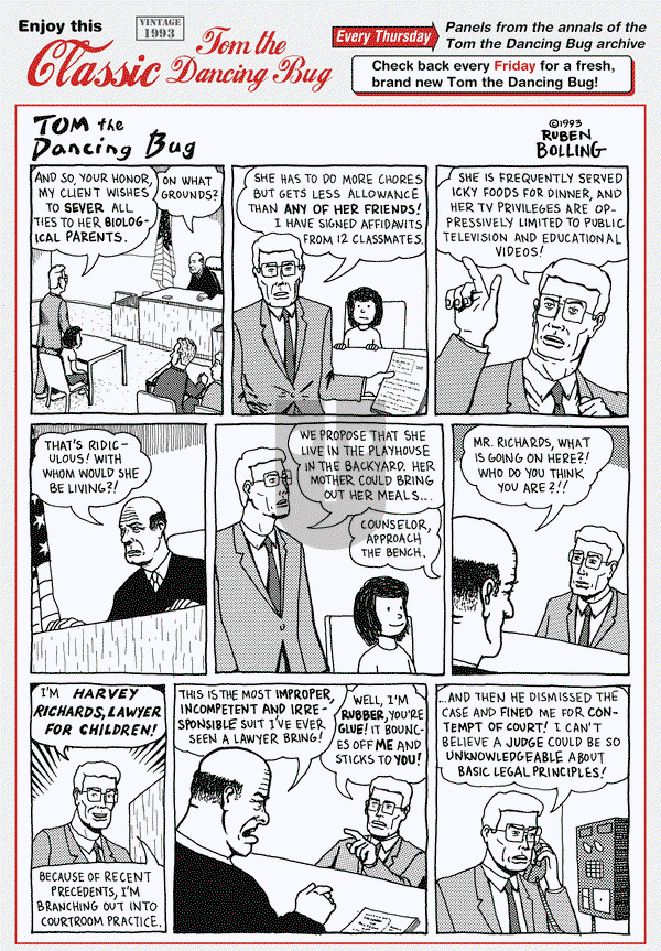 Tom the Dancing Bug on Thursday March 5, 2015 Comic Strip