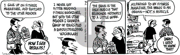 Betty on Saturday July 8, 2000 Comic Strip