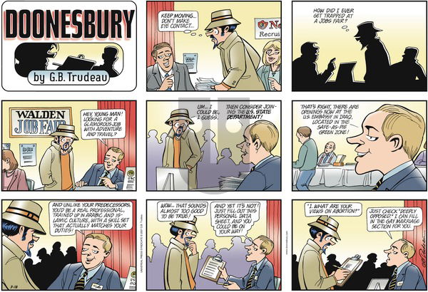 Doonesbury on Sunday March 18, 2007 Comic Strip