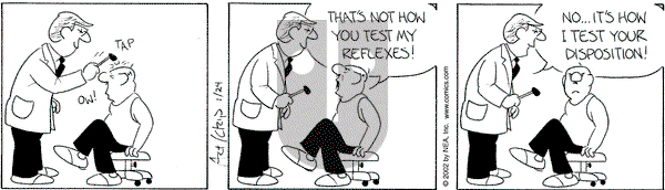 The Born Loser on Thursday January 24, 2002 Comic Strip