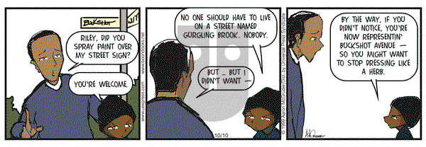 The Boondocks on Friday October 10, 2003 Comic Strip