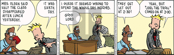 Frazz on Wednesday April 23, 2008 Comic Strip