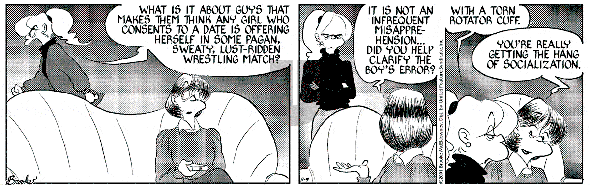 9 Chickweed Lane - Friday November 9, 2001 Comic Strip