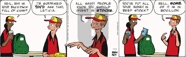 Lucky Cow on Monday November 15, 2004 Comic Strip