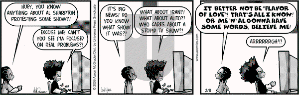 The Boondocks on Wednesday February 8, 2006 Comic Strip