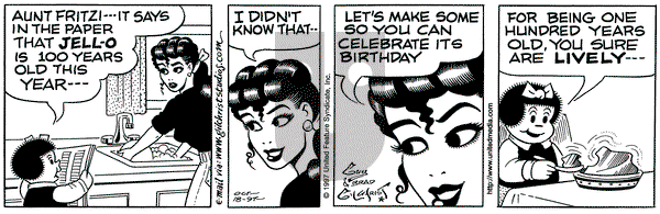 Nancy on Saturday October 18, 1997 Comic Strip