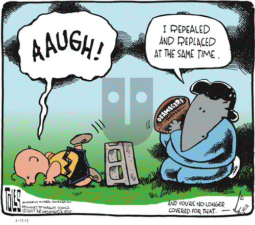 Tom Toles on Tuesday January 17, 2017 Comic Strip