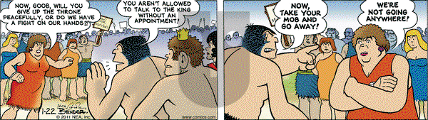 Alley Oop on Saturday January 22, 2011 Comic Strip
