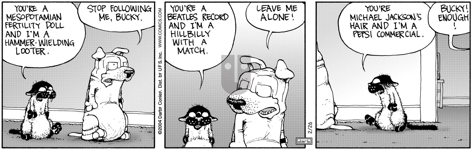 Get Fuzzy - Thursday February 26, 2004 Comic Strip